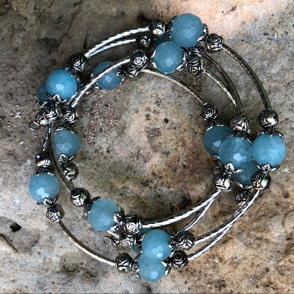 💕Handmade Blue Jasper Bracelet💕